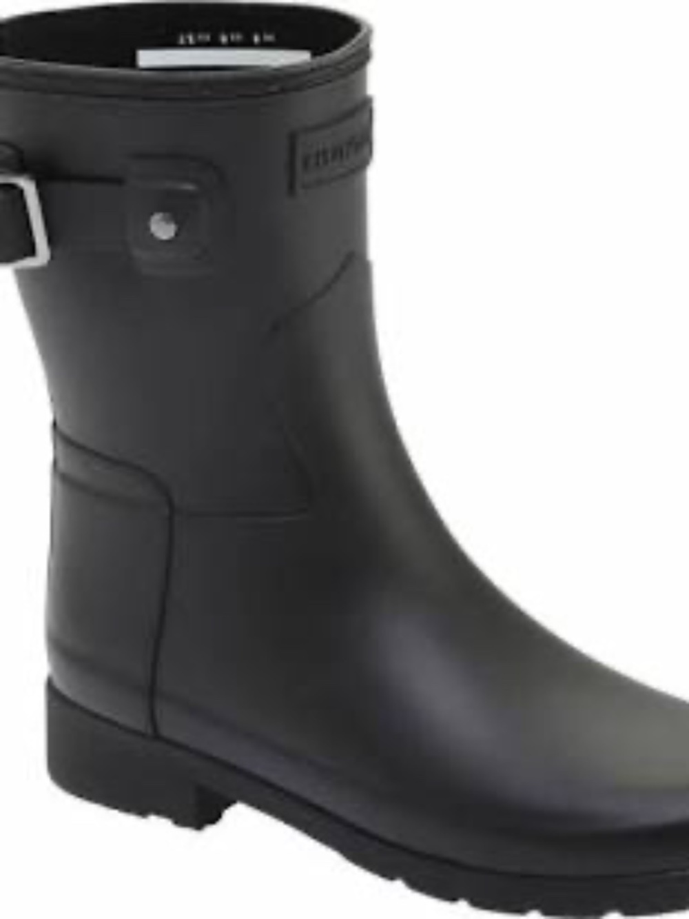 Hunter Original Refined, low rain boots, size 8/39, color: black